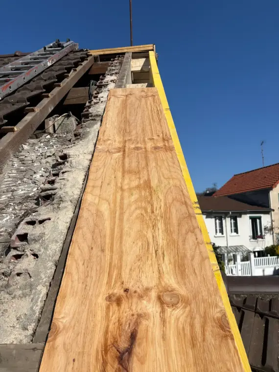 Artisan couvreur Franck Reno en chantier